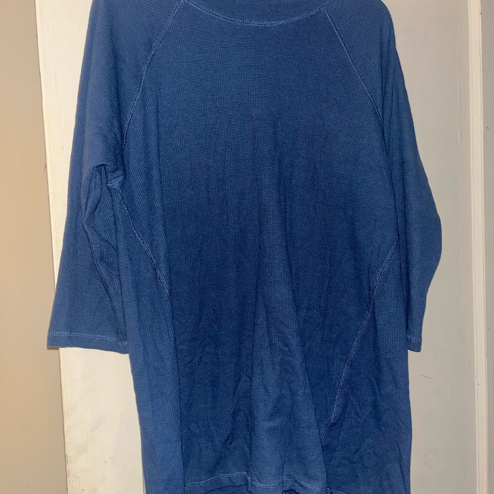 Suzanne Betro Blue Long Sleeve Tee
